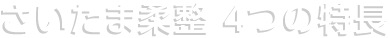 さいたま柔整 ４つの特徴